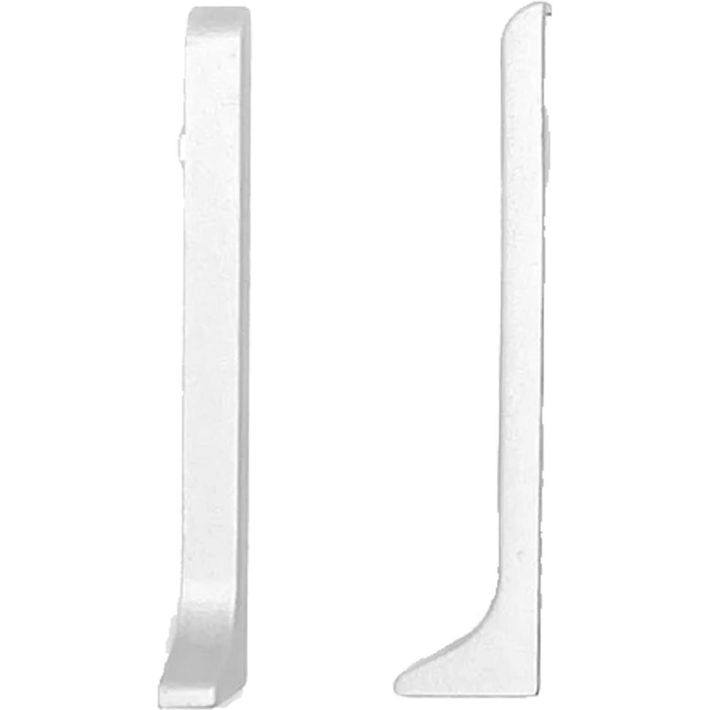 Изображение товара Заглушка металлическая (пара) ООО ЭлитПроф для L-образного плинтуса 80 мм, анодированное серебро МПЛЗпар 80 СР