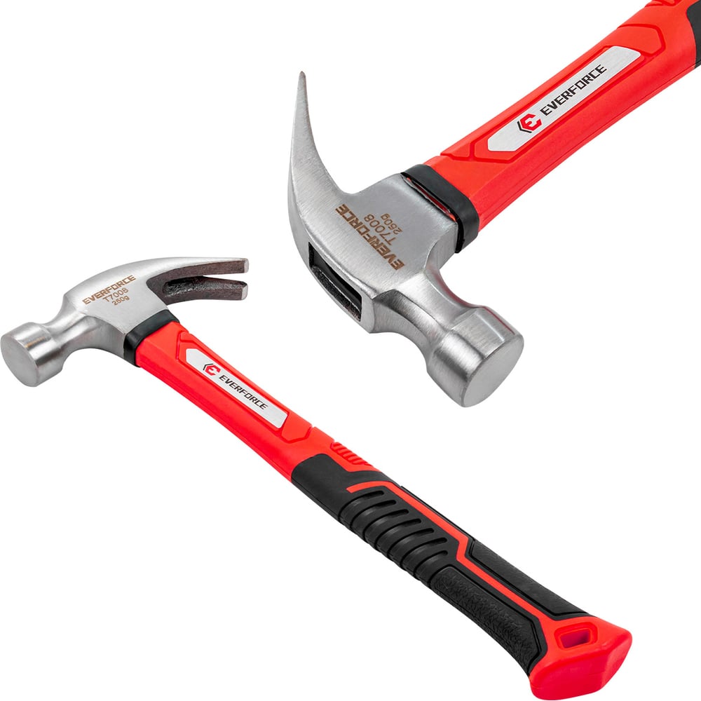 Изображение товара Молоток-гвоздодер EVERFORCE 250гр EF-T7008(65268)