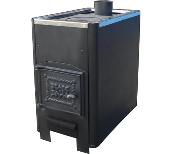 Изображение товара Отопительная печь Варвара Уют 1-конфорочная, с верхним дымоходом ОУ-1КДВ