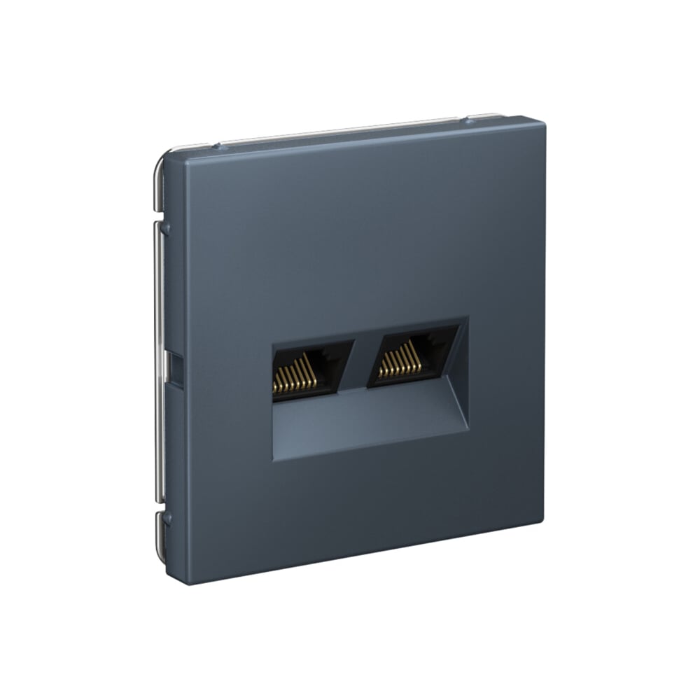 Изображение товара Розетка двойная компьютерная Systeme Electric RJ45+RJ45 категория 5е механизм