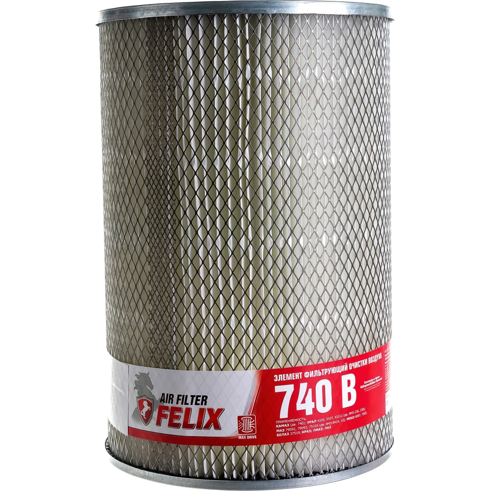 Воздушный фильтр для КАМАЗ с двигателями 740/ЯМЗ 236/238 FELIX синтетическая замша для чистки автомобиля felix