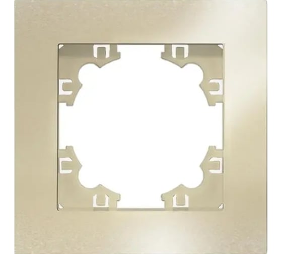 Изображение товара Рамка одноместная UNIVersal UNIV серия Афина стеклянная, золото, еврослот 2290