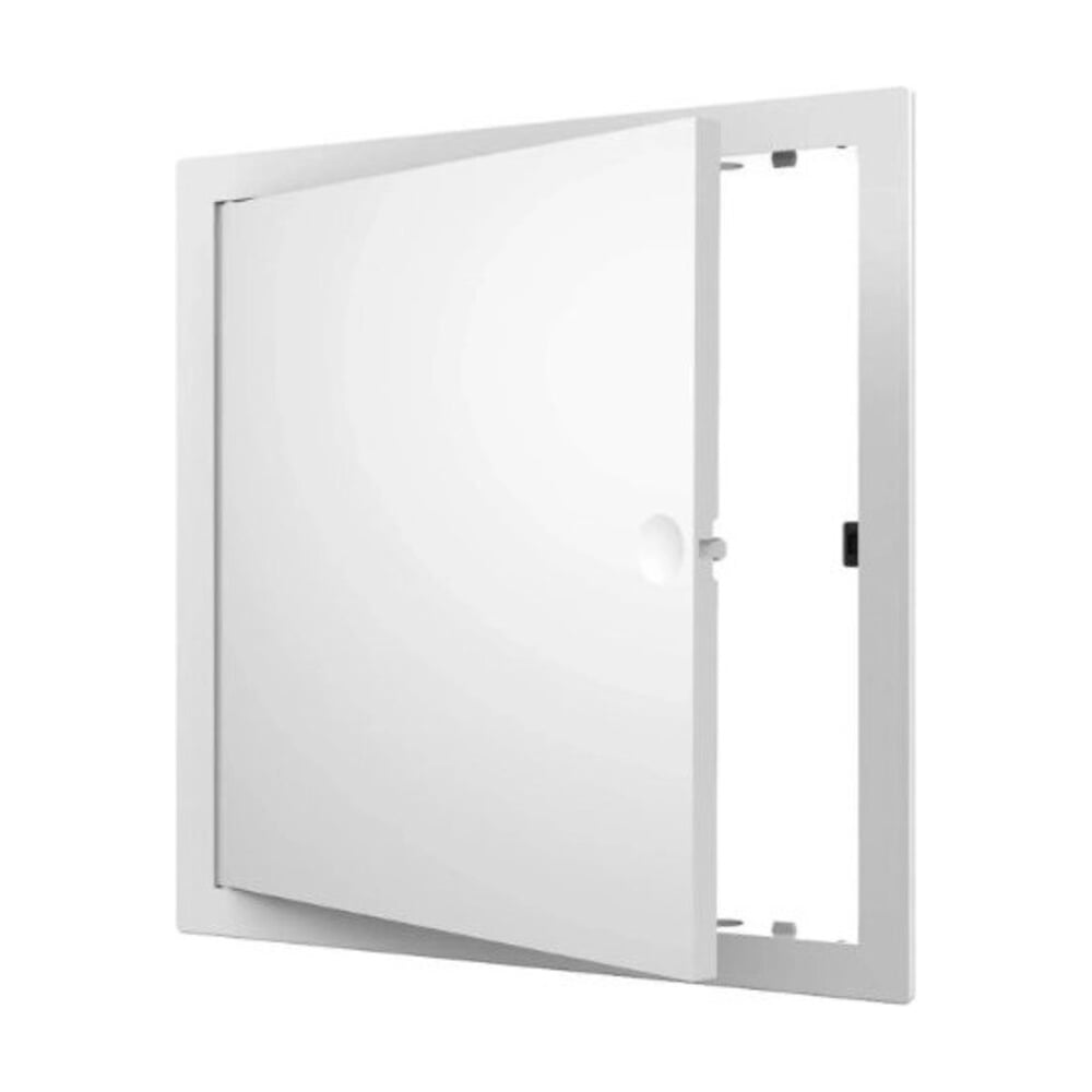 Изображение товара Пластиковый лючок для стен 200x200 мм с нажимным замком белый Sварком