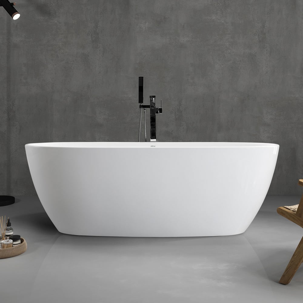 Изображение товара Акриловая ванна ABBER AB9265-1.7 овальная белая современная 1700 мм