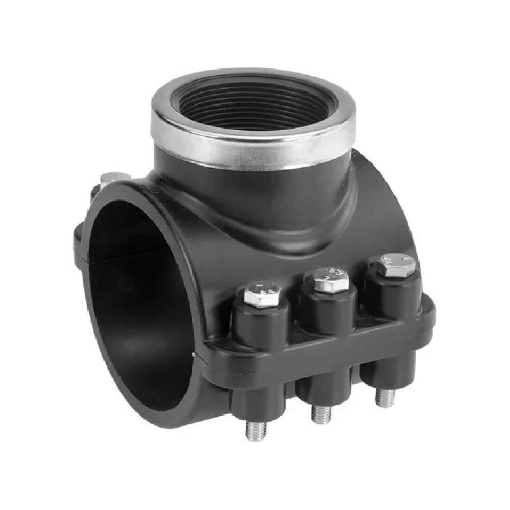 Изображение товара Седелка с внутренней резьбой 160x3 ПНД с металлическим кольцом ООО "ПК АкваЭлемент"