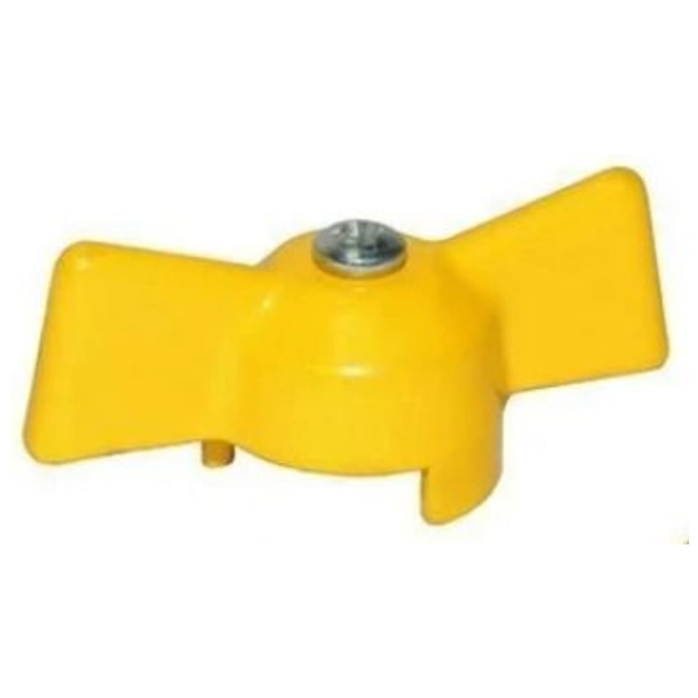 Изображение товара Ручка бабочка для крана усиленная ООО ПКФ Сварком 1/2/3/4 желтая s053251