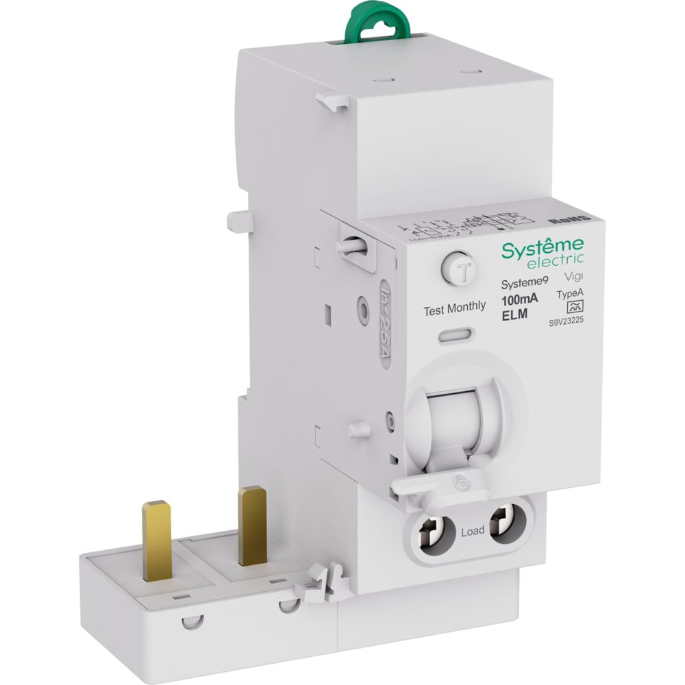 Изображение товара Блок дифференциального тока Systeme Electric Systeme9 25A 2Р 100мА тип-A