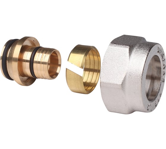 Изображение товара Фитинг коллекторный ООО ПКФ Сварком обжим для и металлопластиковой трубы 16x3/4 (MC.402.05) s040816