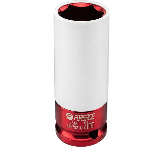 Изображение товара Головка ударная глубокая для литых дисков с защитным кожухом Forsage 21мм, 1/2 F-4457921C(61715)