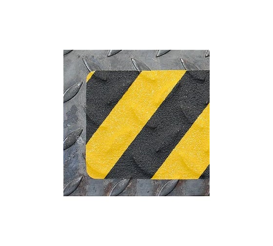 Изображение товара Противоскользящая лента Mehlhose GmbH тип Формуемый, цвет желто-черный, 100 мм х 18,3 м M2WR100183