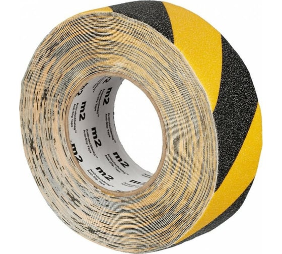 Изображение товара Противоскользящая лента Mehlhose GmbH цвет желто-черный, 75 мм х 18,3 м M1WR075183