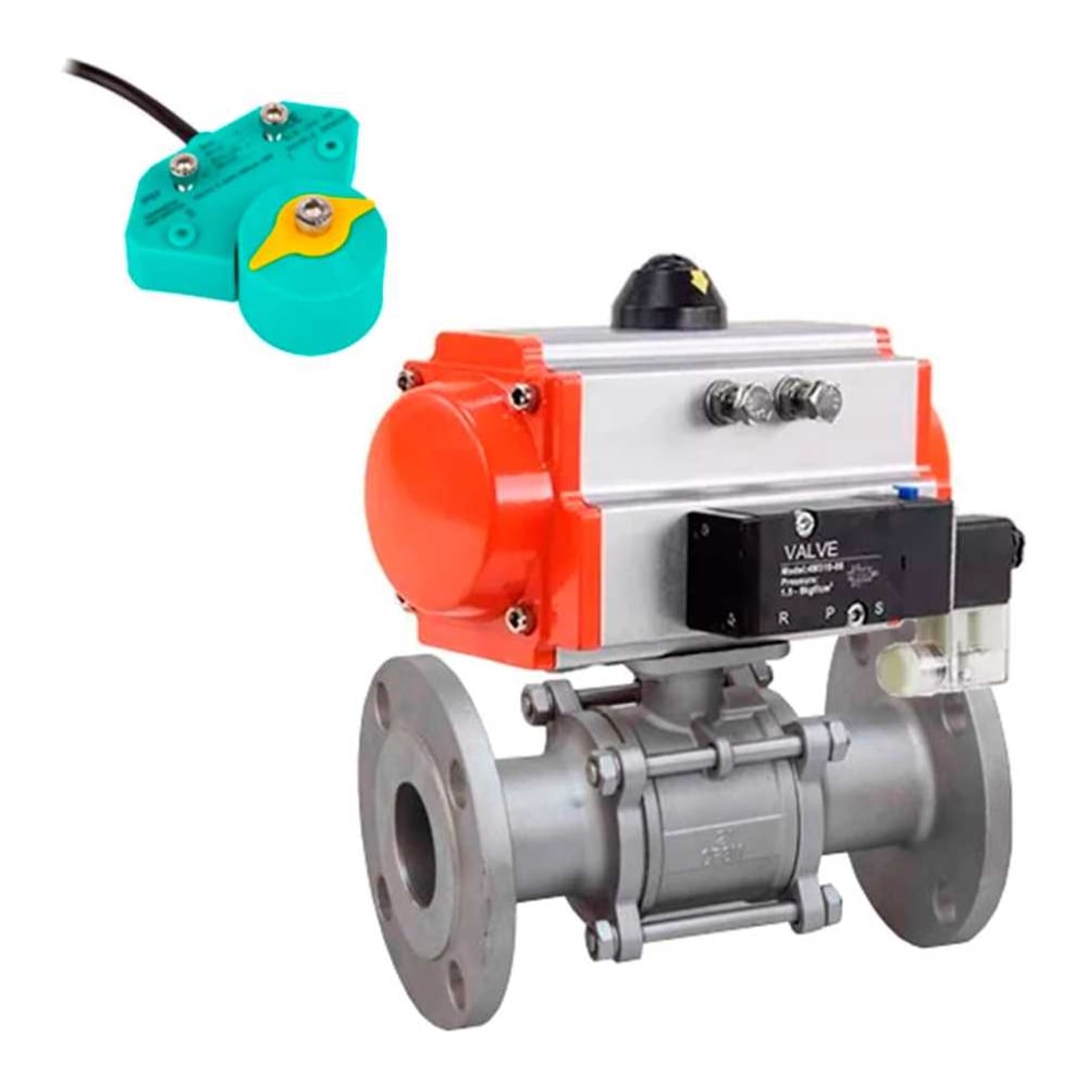 Изображение товара Кран шаровой DN80, 25 бар, 180 °C, фланцевый, пн. привод