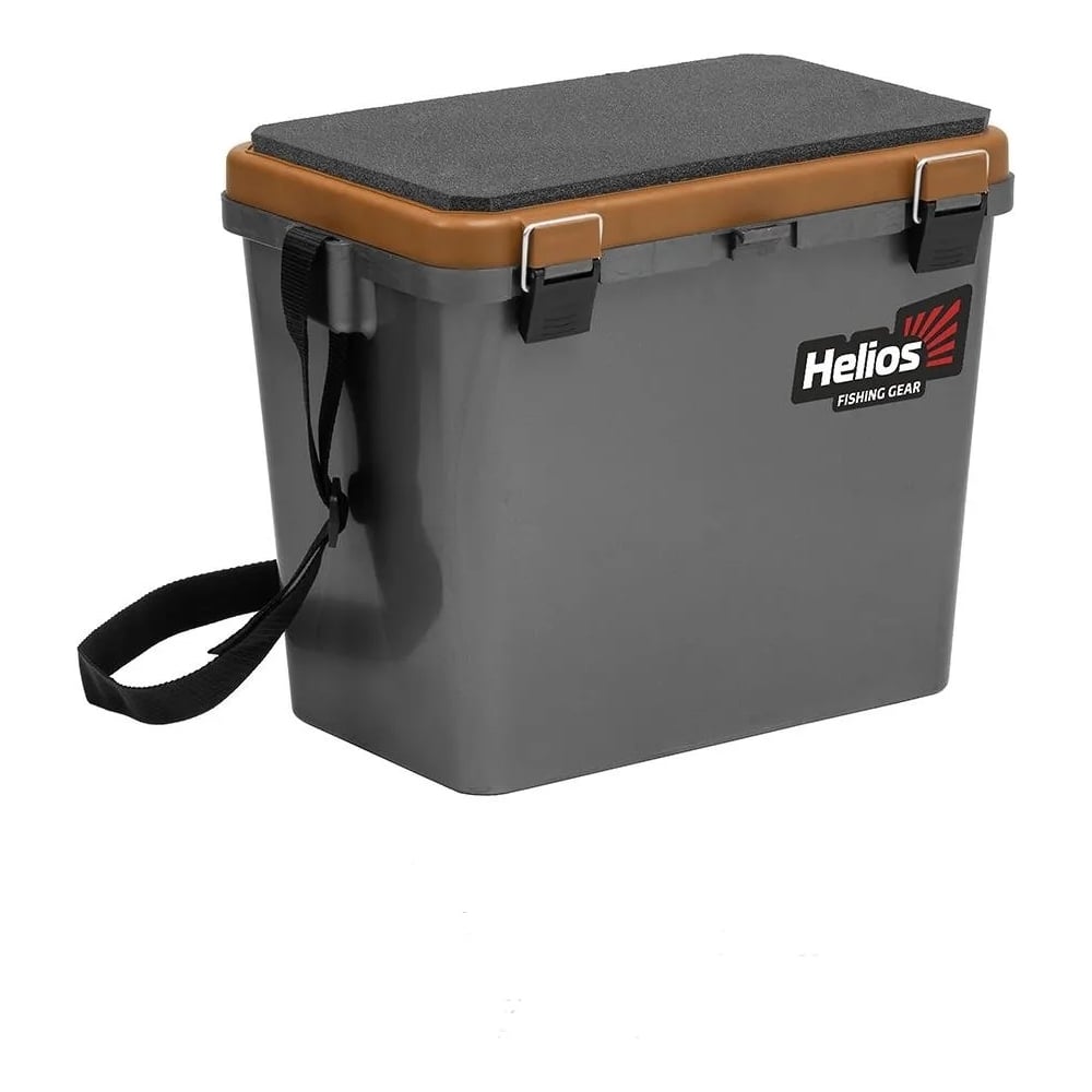 Helios Ящик рыболовный зимний односекционный серый/золото HS-IB-19-GGo-1 00000276344