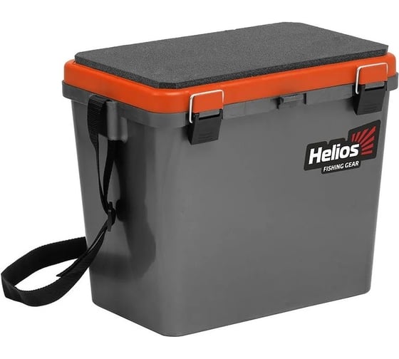 Изображение товара Helios Ящик рыболовный зимний односекционный серый/оранжевый HS-IB-19-GO-1 00000276347