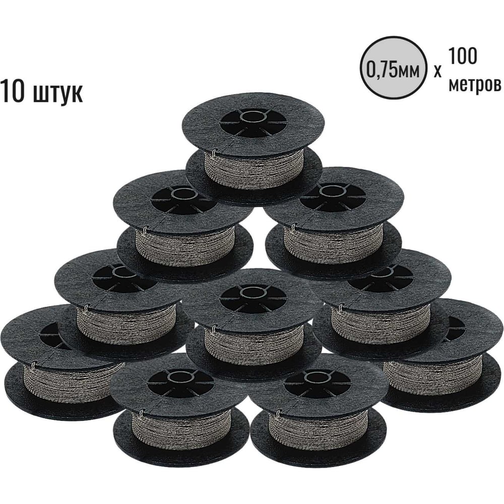 Изображение товара Проволока витая из нержавеющей стали 0.75мм 100м ООО Пломба.Ру