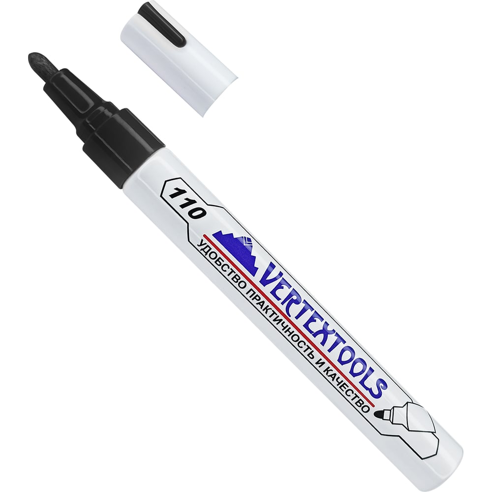 Строительный маркер-краска vertextools стираемый маркер для белой доски staff