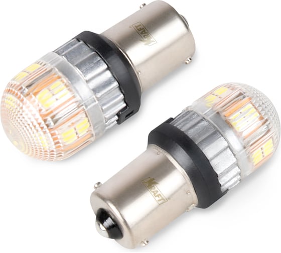 Изображение товара Светодиод KRAFT P21W (BA15S) 10-30v (white) Pro (2 шт. Европодвес) KT 700271