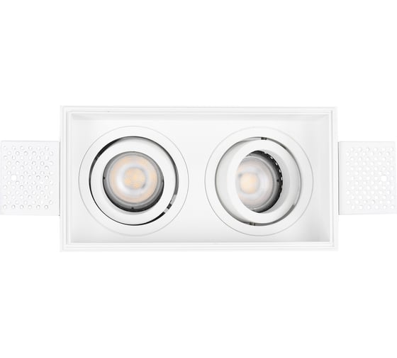 Изображение товара Светильник встраиваемый ST LUCE белый, GU10, 2*50W, IP20, L91,5xW17,2xH5,2, 220V, без ламп ST262.518.02