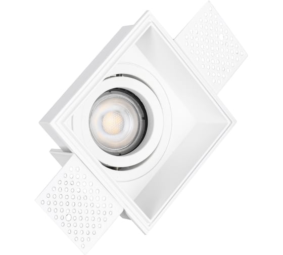 Изображение товара Светильник встраиваемый ST LUCE белый, GU10, 1*50W, IP20, L91,5xW91,5xH5,2, 220V, без ламп ST262.518.01