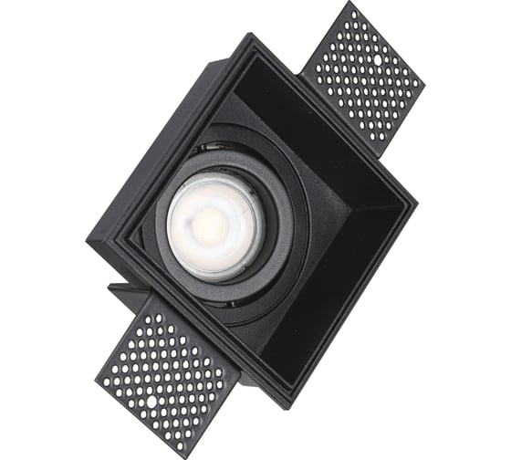 Изображение товара Светильник встраиваемый ST LUCE черный, GU10, 1*50W, IP20, L91,5xW91,5xH5,2, 220V, без ламп ST262.418.01