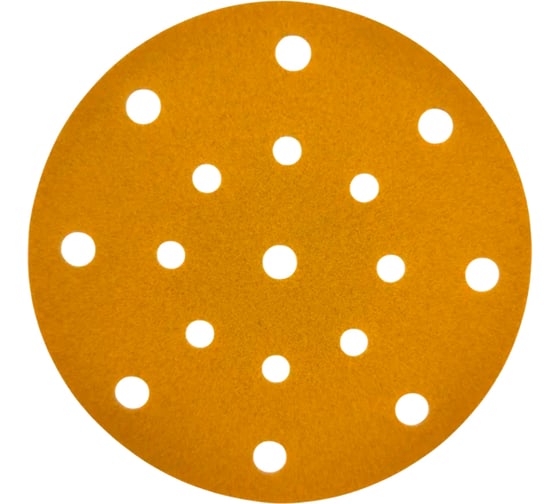 Изображение товара Шлифовальный диск на липучке, на бумажной основе FAUST 150 мм, Р80, 17 отверстий, 25 шт D12-150-P80