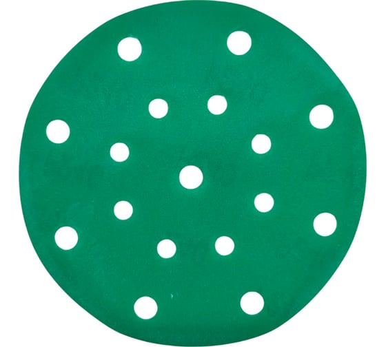 Изображение товара Шлифовальный диск на липучке, основа - ПВХ FAUST 150 мм, Р120, 17 отверстий, 25 шт D36-150-P120