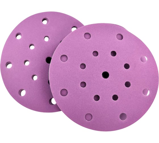 Изображение товара Шлифовальный диск на липучке, на бумажной основе FAUST 150 мм, Р120, 17 отверстий, 25 шт D42-150-P120