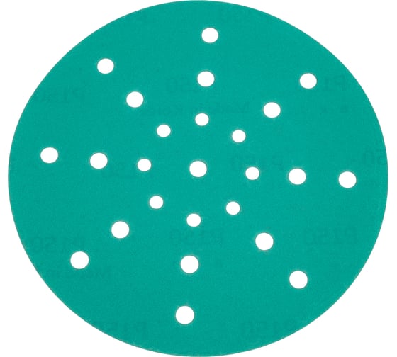 Изображение товара Шлифовальный диск на липучке, основа - ПВХ FAUST 225 мм, Р150, 25 отверстий, 25 шт D36-225-P150