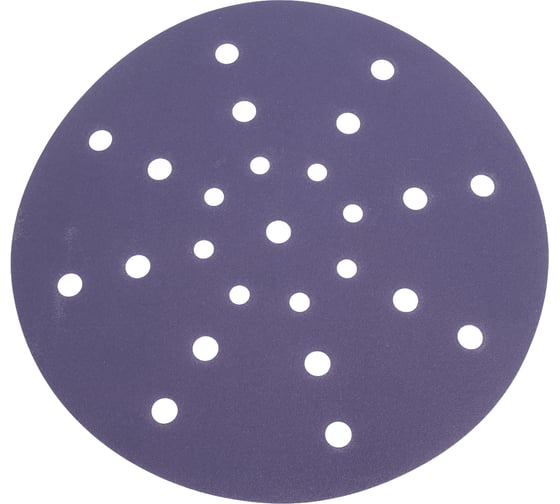 Изображение товара Шлифовальный диск на липучке, основа - ПВХ FAUST 225 мм, 25 отверстий, Р180, 25 шт D47-225-P180