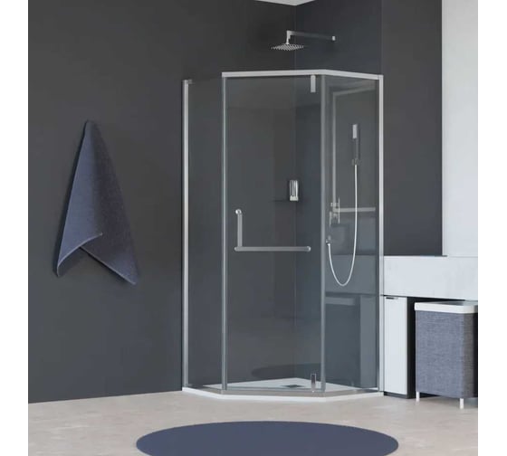 Изображение товара Душевой уголок RGW 90x90x195 HO-088 Трапеция/Хром/Прозрачное/8 мм 350608899-11