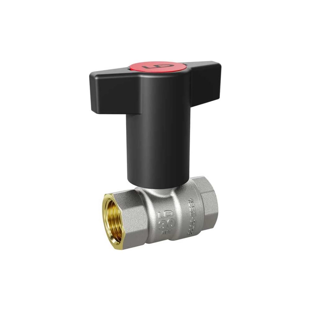 Изображение товара Кран шаровой латунный LD PRIDE LD Pride 47.15.В-В.ТР Ду 15 Ру 40 Т-рукоятка (Red + Blue) LD 47.340.15 RB