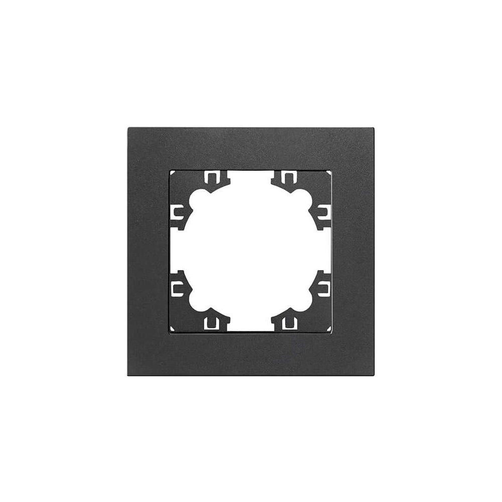 Изображение товара Рамка стеклянная одноместная серии Афина графит IONICH