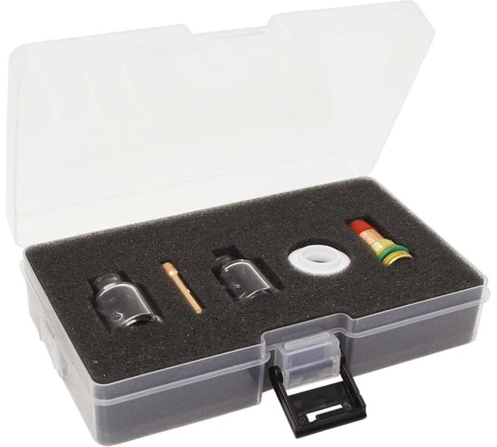 Изображение товара Набор Оберон для TIG-сварки Pyrex GL №8 (2.4) (TW 17-18-26) с прозрачными соплами XL61N33