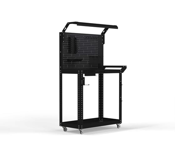 Изображение товара Тележка инструментальная ООО Металекс Тип 5 800x400x800 2-е полки, черный 118476