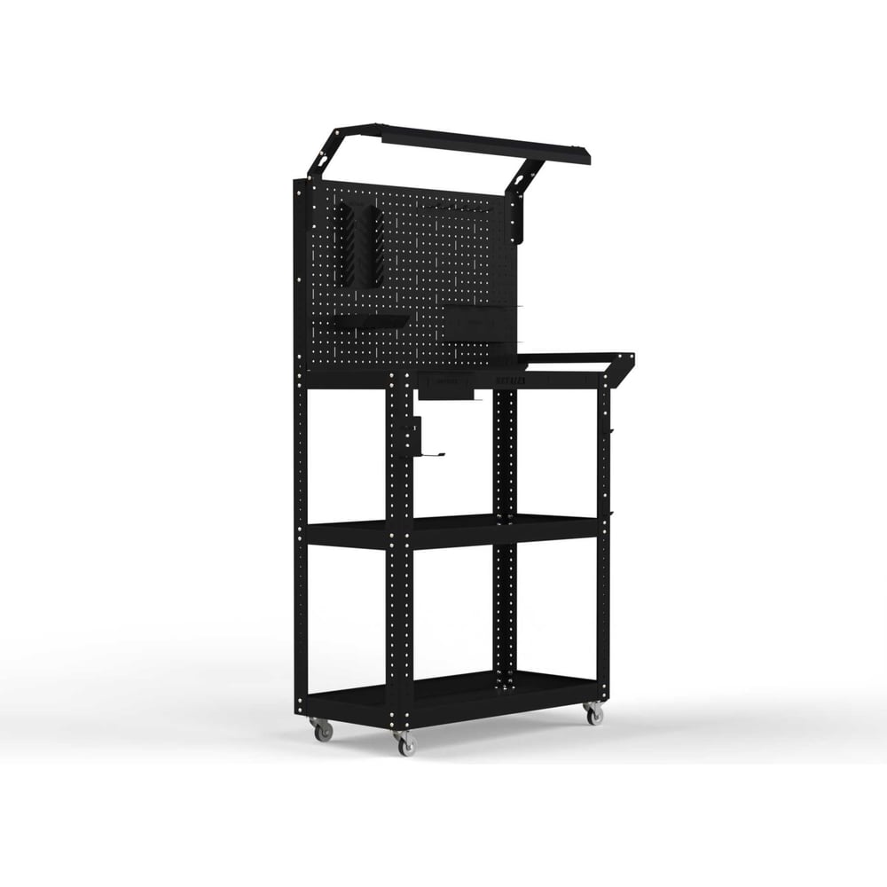 Изображение товара Тележка инструментальная ООО Металекс Тип 5 700x350x800 черная 3 полки для хранения инструментов