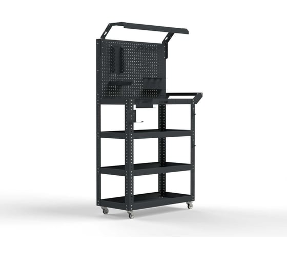 Изображение товара Тележка инструментальная ООО Металекс Тип 5 900x450x950 4 полки, серый 118554