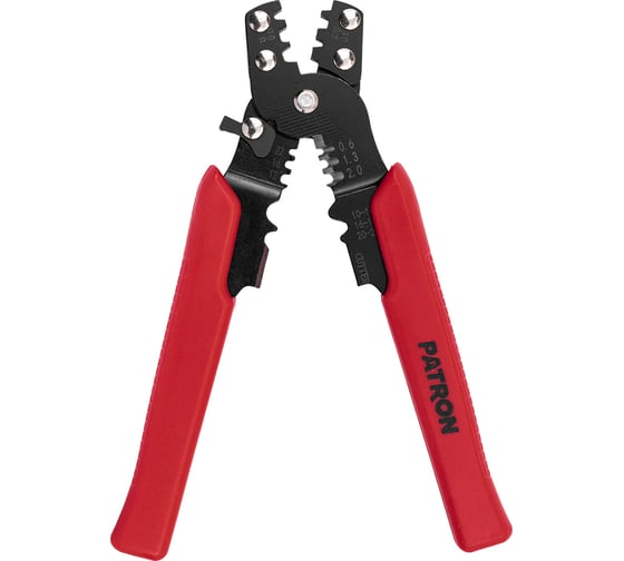Изображение товара Щипцы для обжимки клемм и снятия изоляции Patron P-6806(65041)