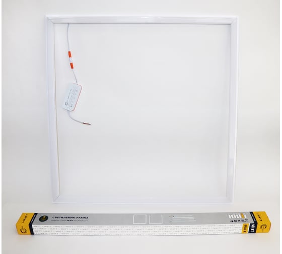 Изображение товара Панель светодиодная I-WATT РАМКА LED 48Вт 6400К 5760Лм IP 20 175-265V i-14121