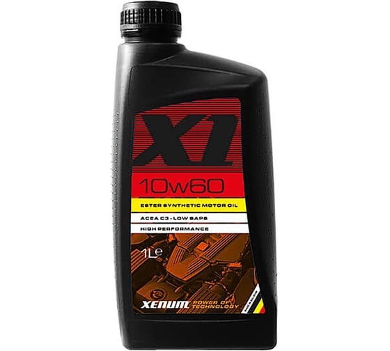 Изображение товара Синтетическое моторное масло XENUM с эстерами X1 10W60, 1 л 2102001