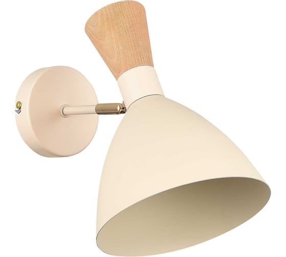 Изображение товара Светильник настенный EVOLUCE Бежевый/Бежевый, Светлое дерево, Золотистый E14 1*40W SLE1256-501-01