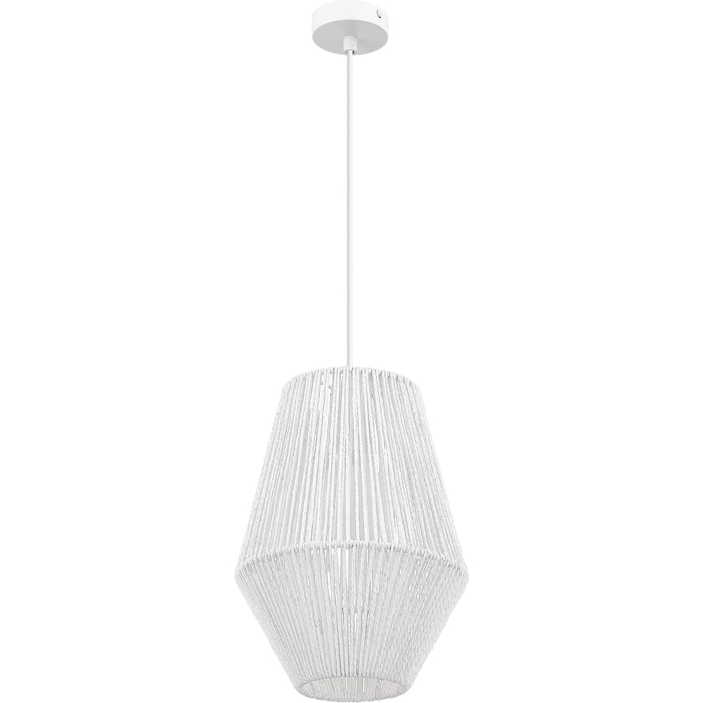 Изображение товара Светильник подвесной Evoluce белый/белый E27 1х40W SLE6025-513-01 Изображение товара Светильник подвесной Evoluce белый/белый E27 1х40W SLE6025-513-01