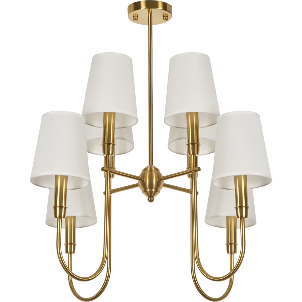 Изображение товара Потолочная люстра MyFar Gabriel MR2430-8P классика 8 ламп 60 Вт IP20 золото белый стиль