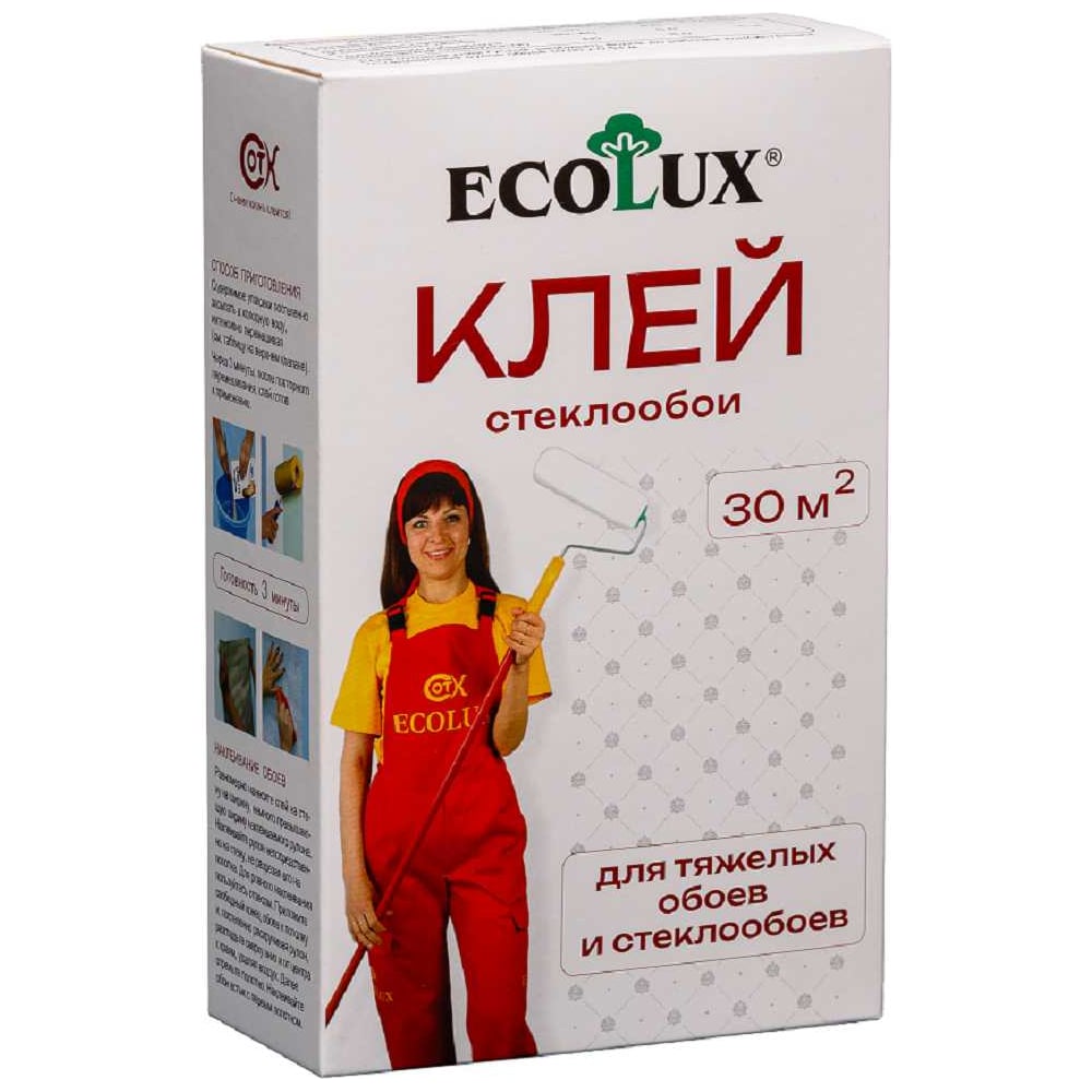 Изображение товара Клей для обоев Ecolux Стеклообои 250 г для стеклохолста и флизелина