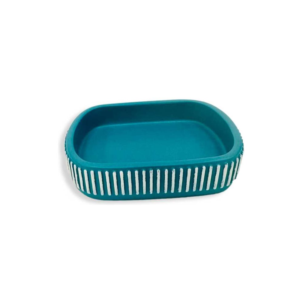 Изображение товара Мыльница PRIMANOVA Ocean полимер овальная аквамарин 11,5x9х2,5 см