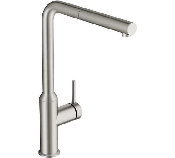 Изображение товара Смеситель однорычажный для кухни Cersanit FLAVIS с выдвижным изливом, сатин 68248