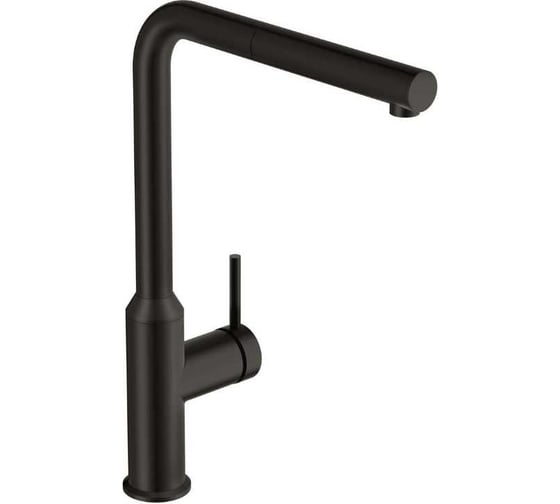 Изображение товара Смеситель однорычажный для кухни Cersanit FLAVIS с выдвижным изливом, черный 68247