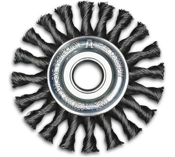 Изображение товара Щетка дисковая жгутовая Lessmann Д125x14x22,2 STA 0,50мм 4732110P