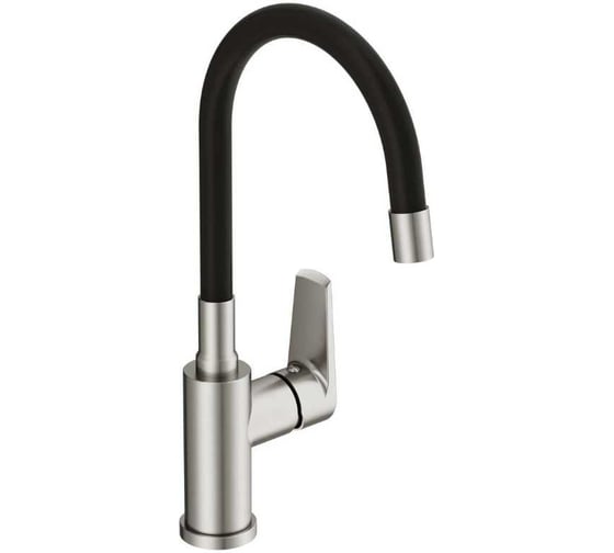 Изображение товара Смеситель однорычажный для кухни Cersanit MODUO с гибким изливом, сатин 68231