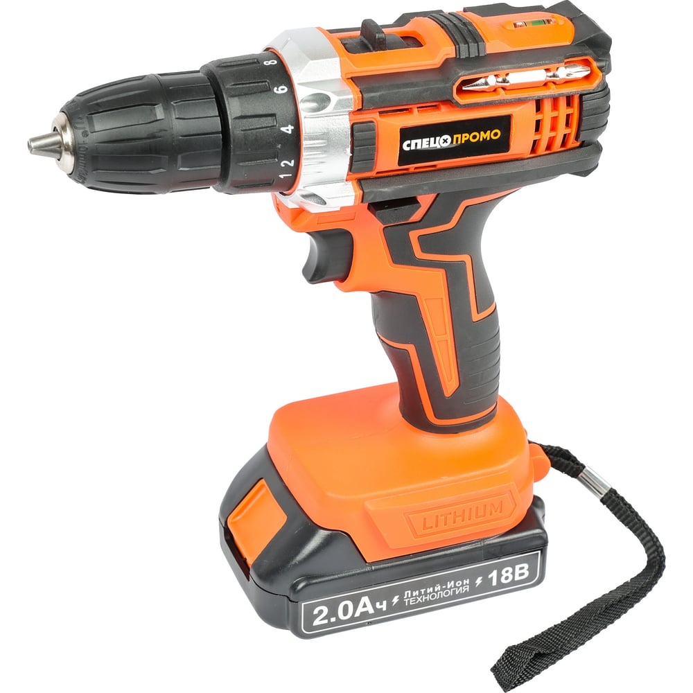 Изображение товара Аккумуляторная дрель СПЕЦ ПРОМО БДА-18-П 18В кейс и 2 аккумулятора