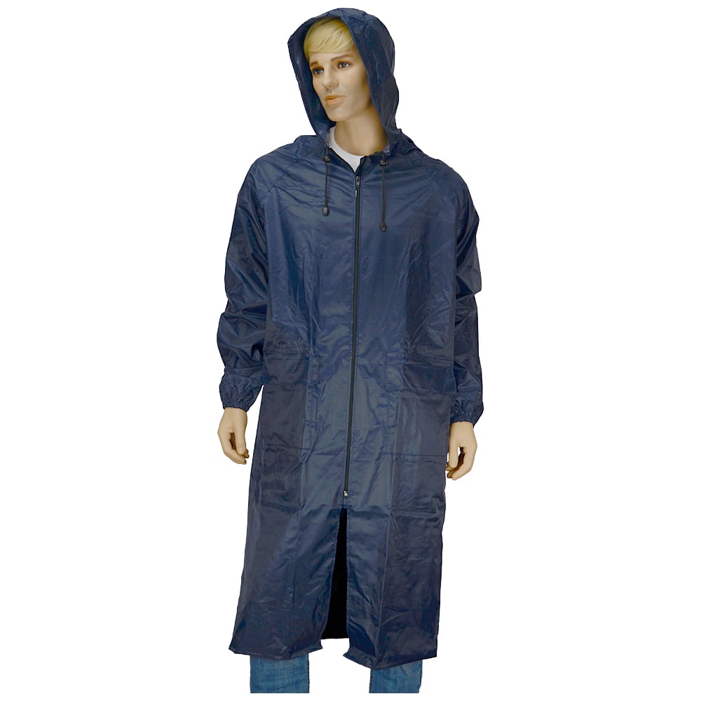 Изображение товара Плащ Костромская Текстильная Компания Стандарт тафета пвх с молнией и карманами, синий, M